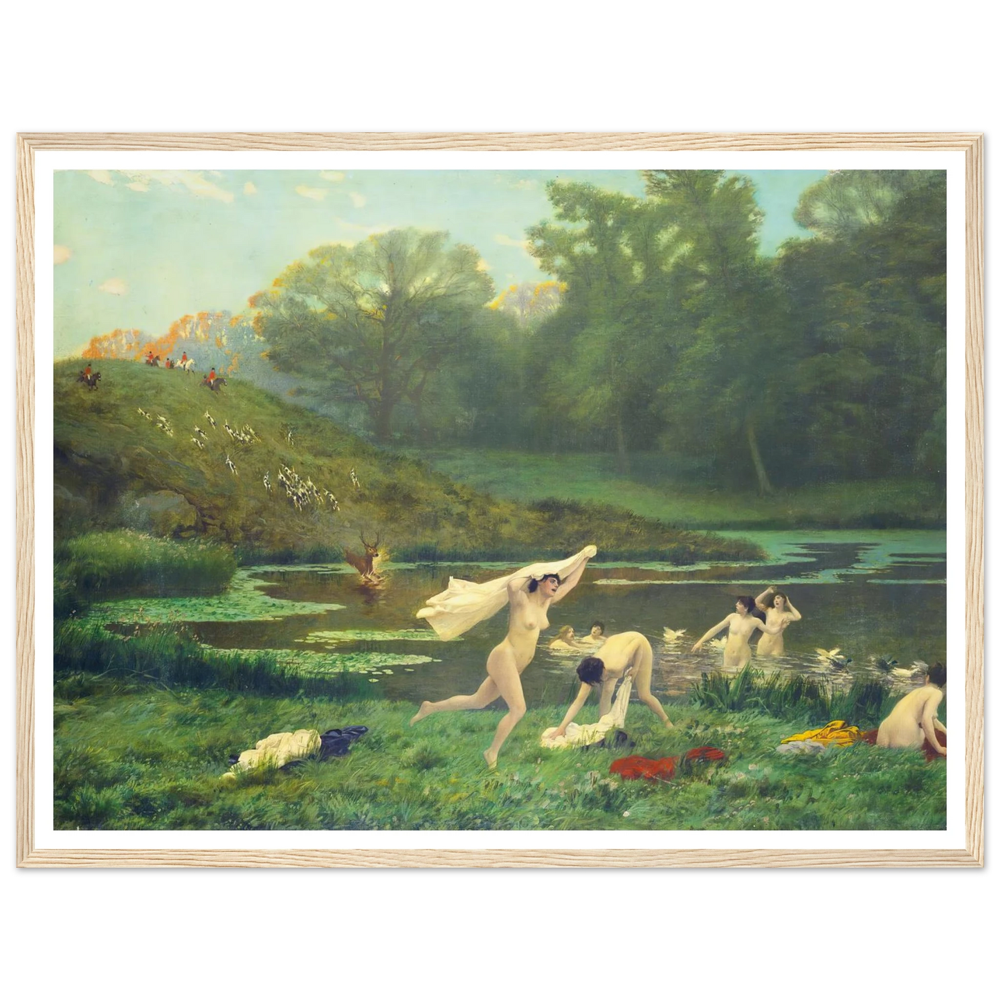 Diane Et Actéon Art Print | Jean Leon Gerome-Quipham Collections