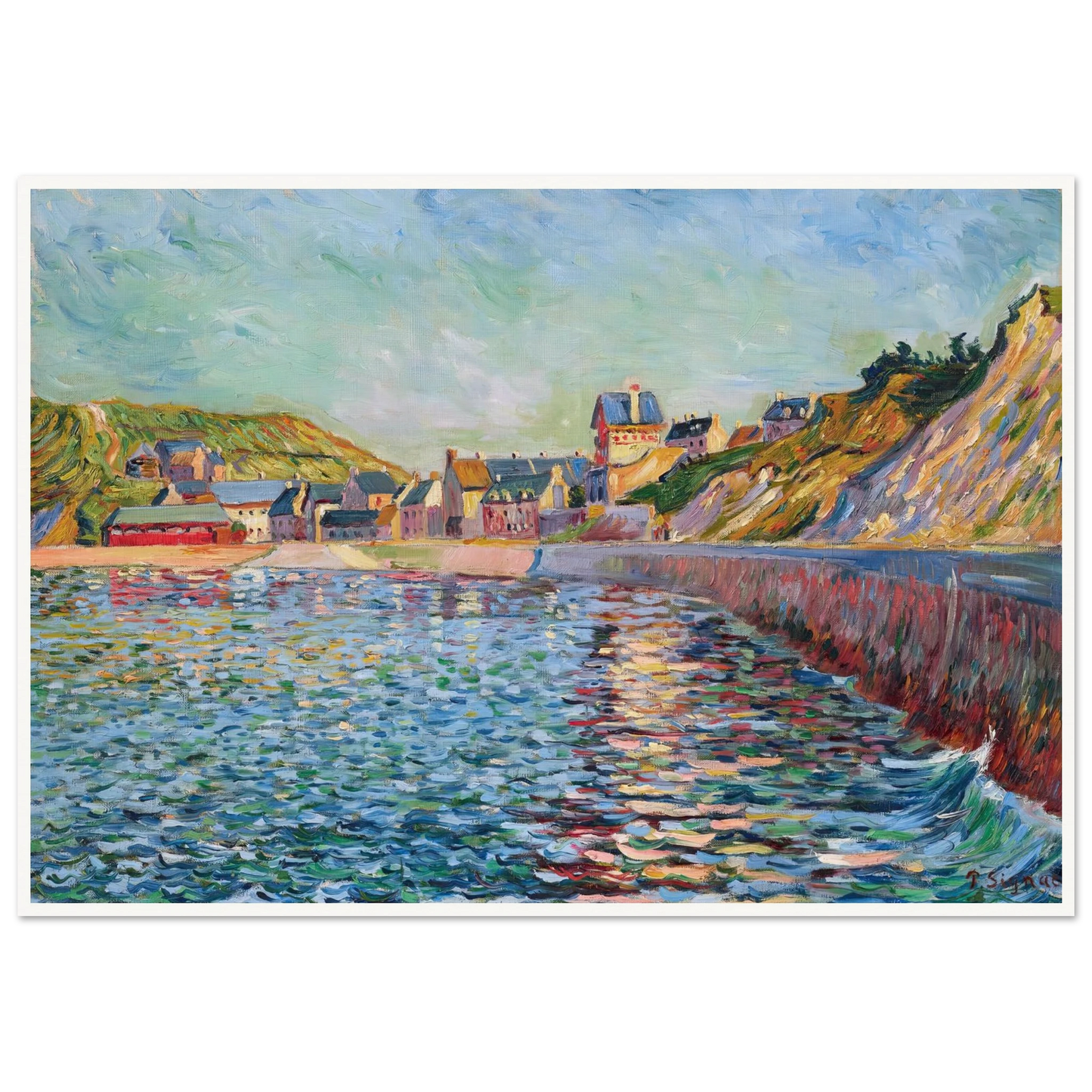 Port-en-Bessin, L’avant-port (1884) Art Print | Paul Signac-Quipham Collections