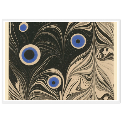 Marmorpapier (Pfauenfederornament) (1903 - 1907) Art Print | Josef Hoffmann-Quipham Collections