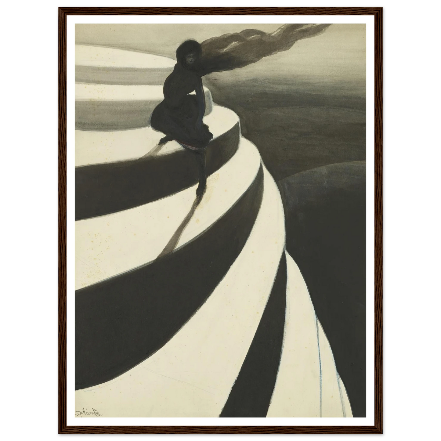 Vertigo (1908) Art Print | Leon Spilliaert-Quipham Collections