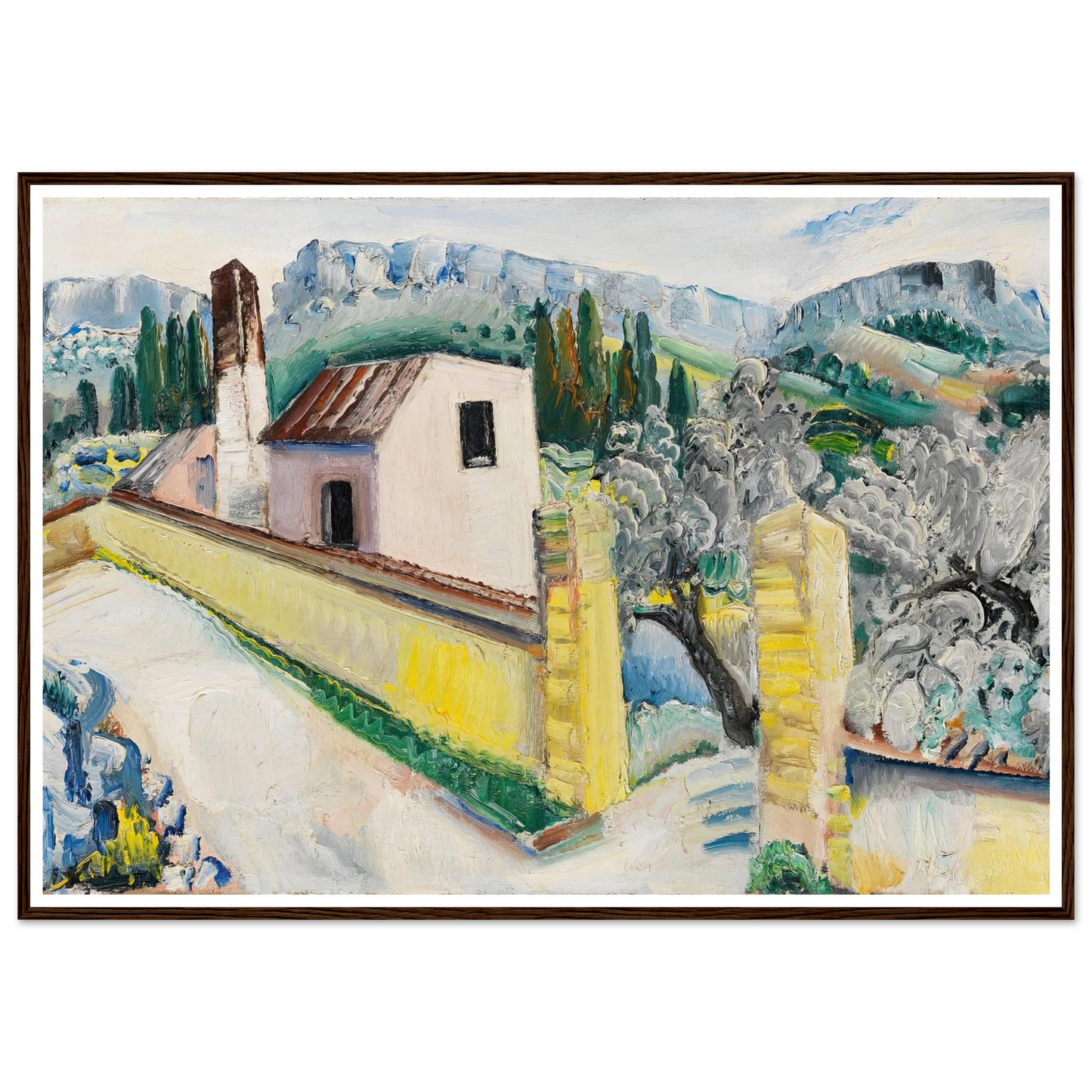 Landschaft bei Cassis (1931) Art Print | Paul Kleinschmidt-Quipham Collections