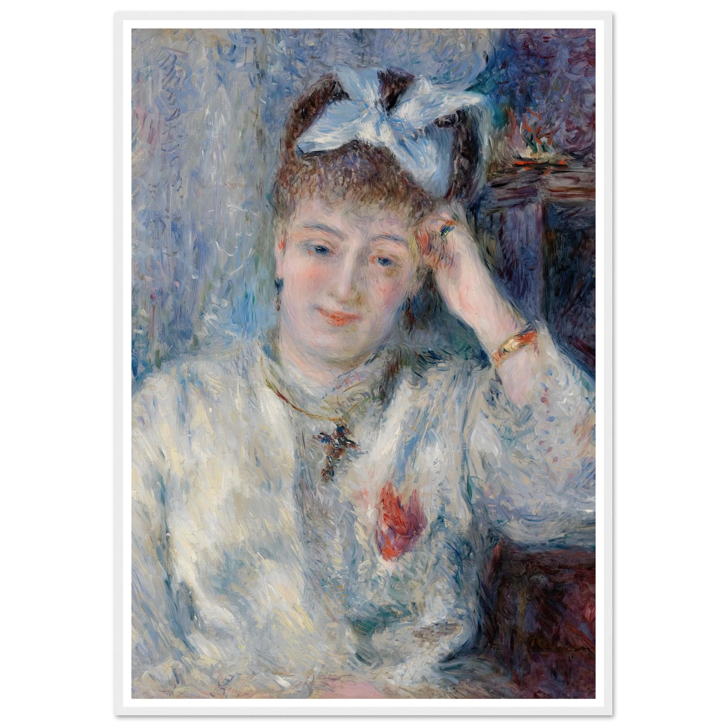 Portrait of Mademoiselle Marie Murer (Portrait de Mademoiselle Marie Murer) (1877) Art Print | Pierre Auguste Renoir-Quipham Collections