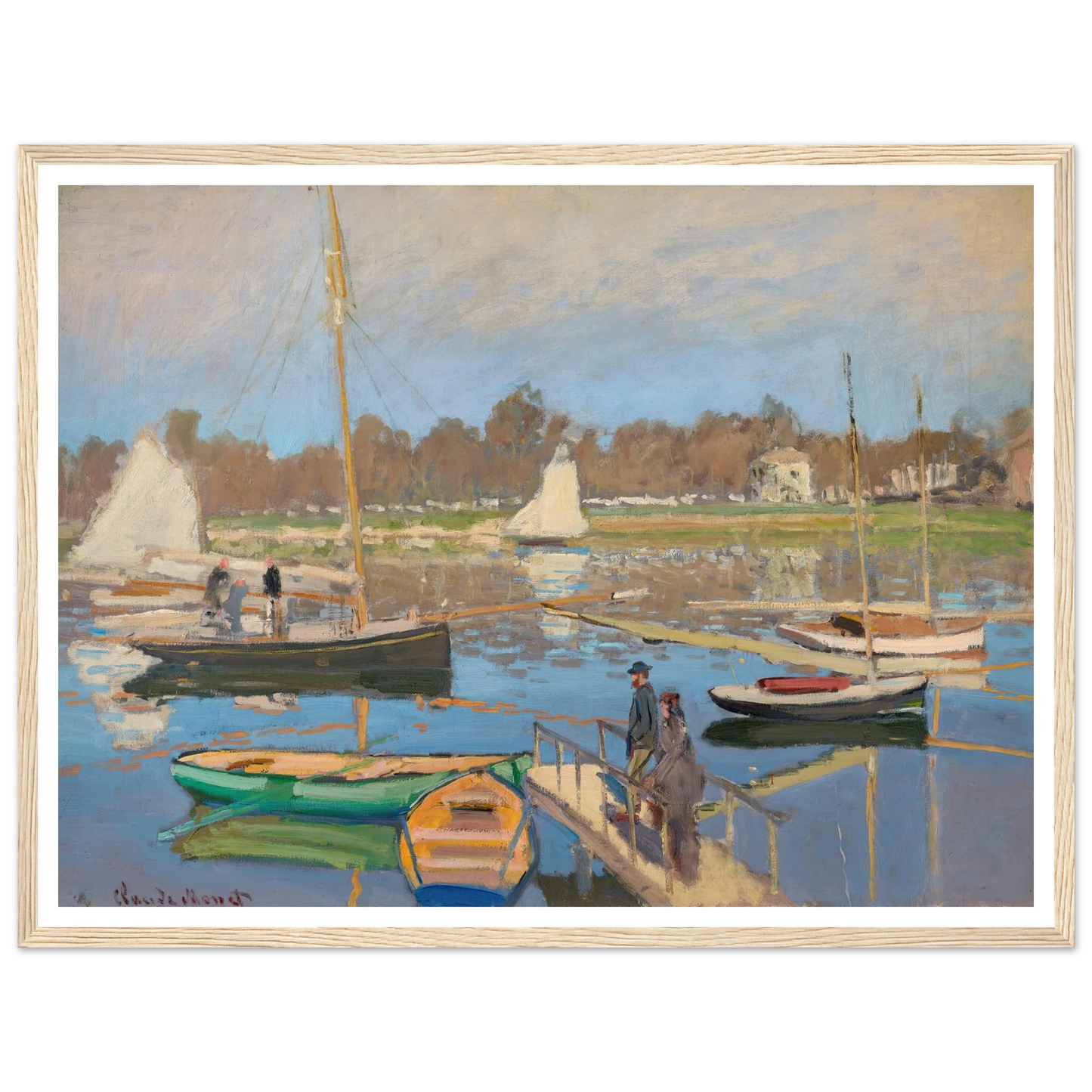 Le bassin d’Argenteuil (1874) Art Print | Claude Monet-Quipham Collections