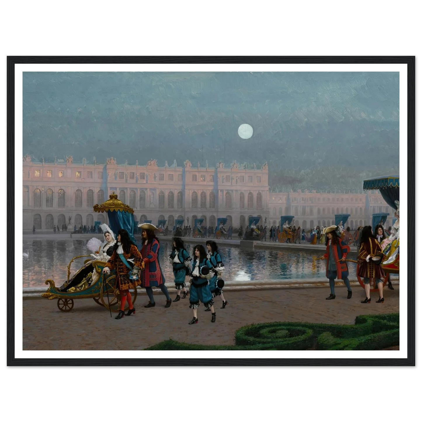 Promenade de la Cour dans les jardins de Versailles Art Print | Jean Leon Gerome-Quipham Collections