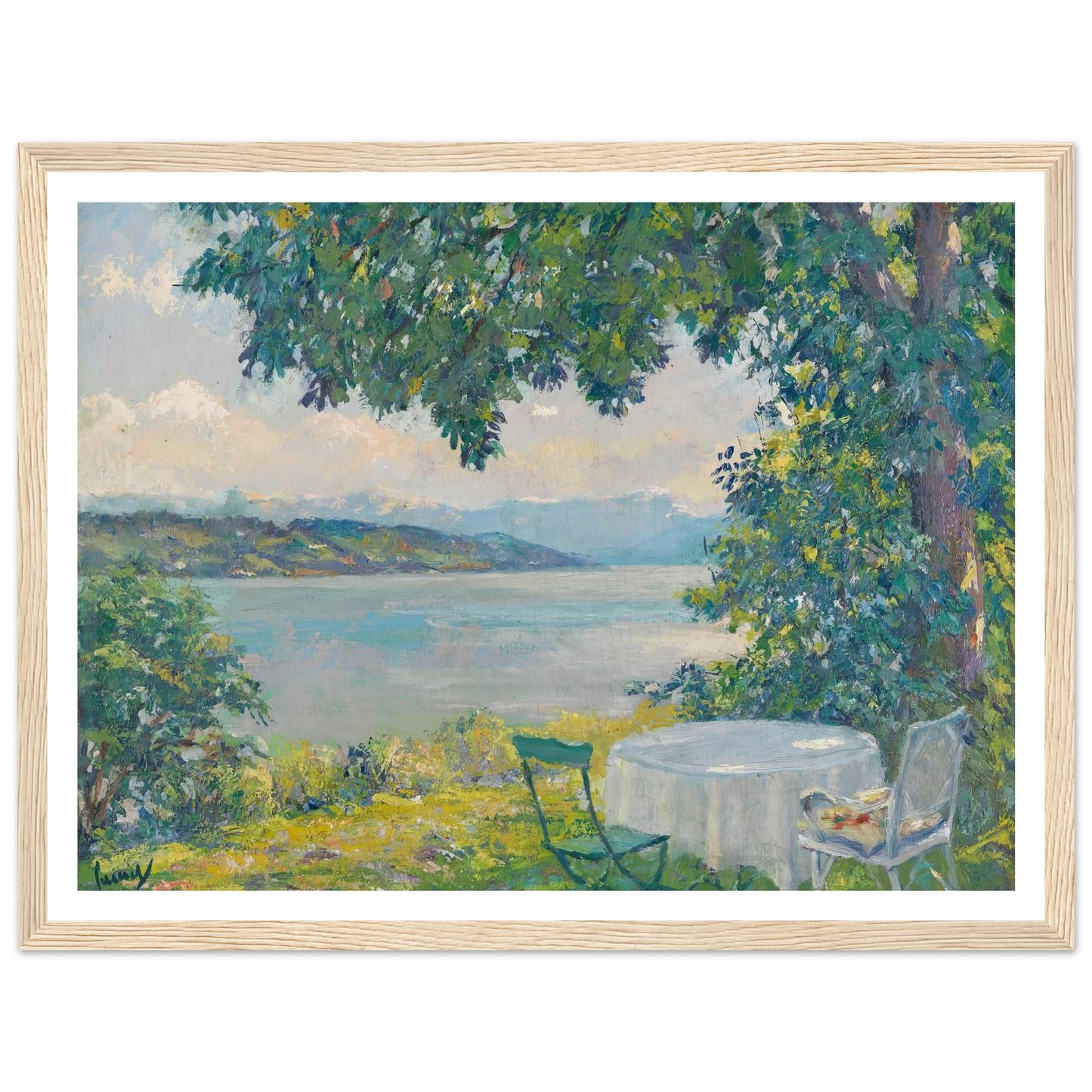 View of Lake Starnberg (1920-30) Art Print | Edward Cucue-Quipham Collections