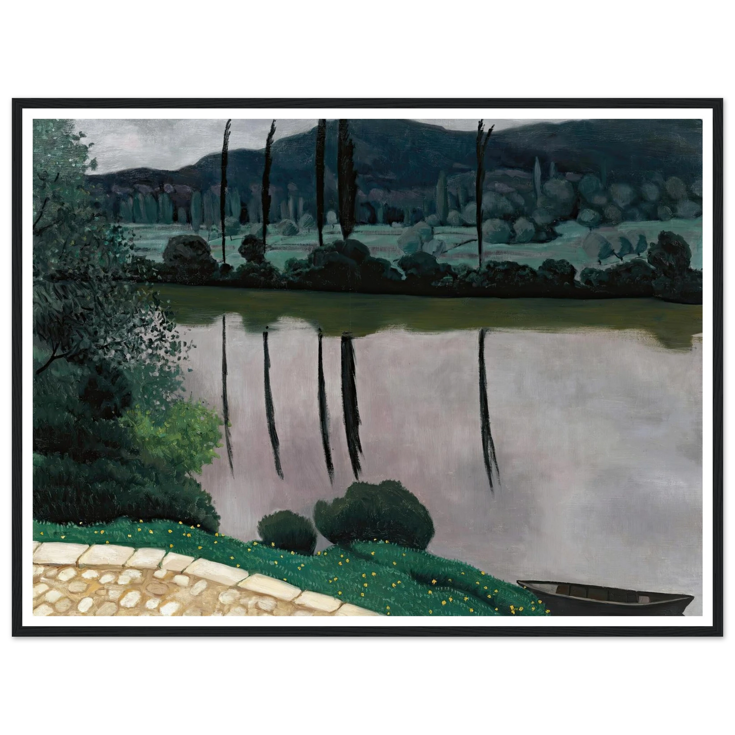 The Dordogne In Vitrac (1925) Art Print | Felix Vallotton-Quipham Collections