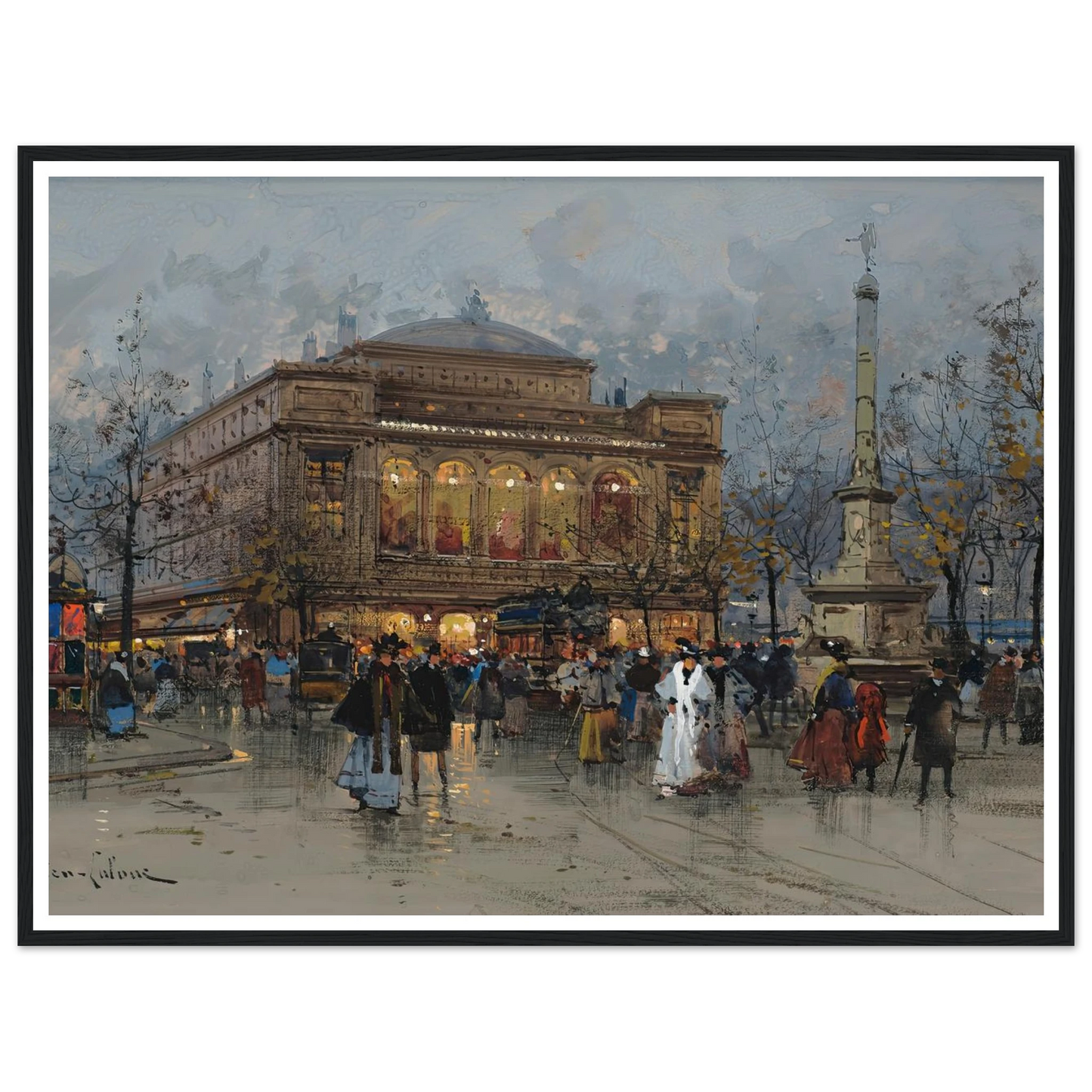 Le Théâtre du Châtelet, Paris Art Print | Eugene Galien Laloue-Quipham Collections