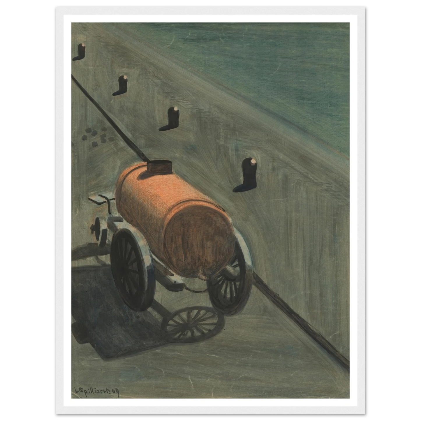 De waterkar (1909) Art Print | Leon Spilliaert-Quipham Collections