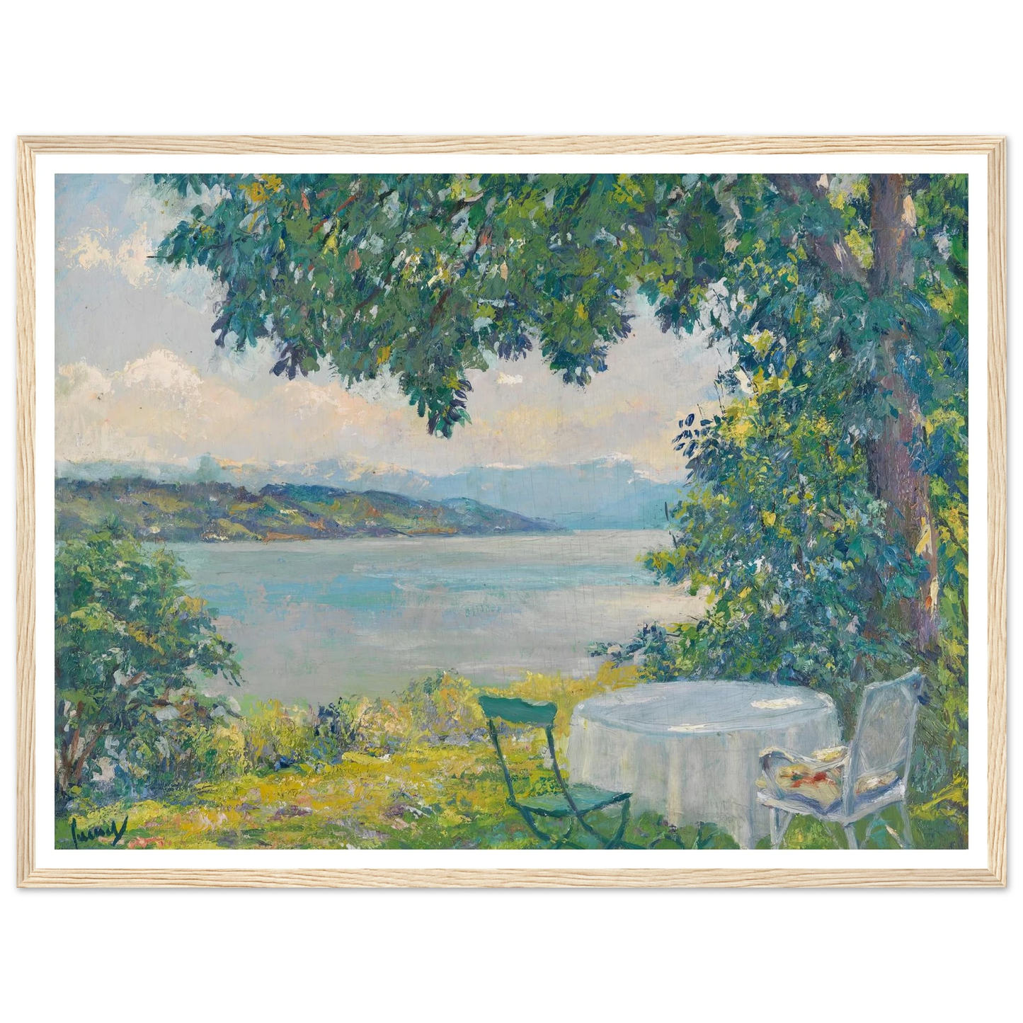 View of Lake Starnberg (1920-30) Art Print | Edward Cucue-Quipham Collections