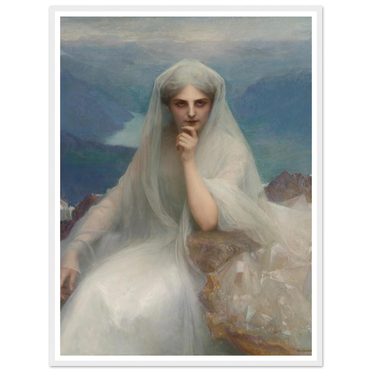 Sur Les Cimes (On The Summit) (1903) Art Print | Pascal Adolphe Jean Dagnan Bouveret-Quipham Collections