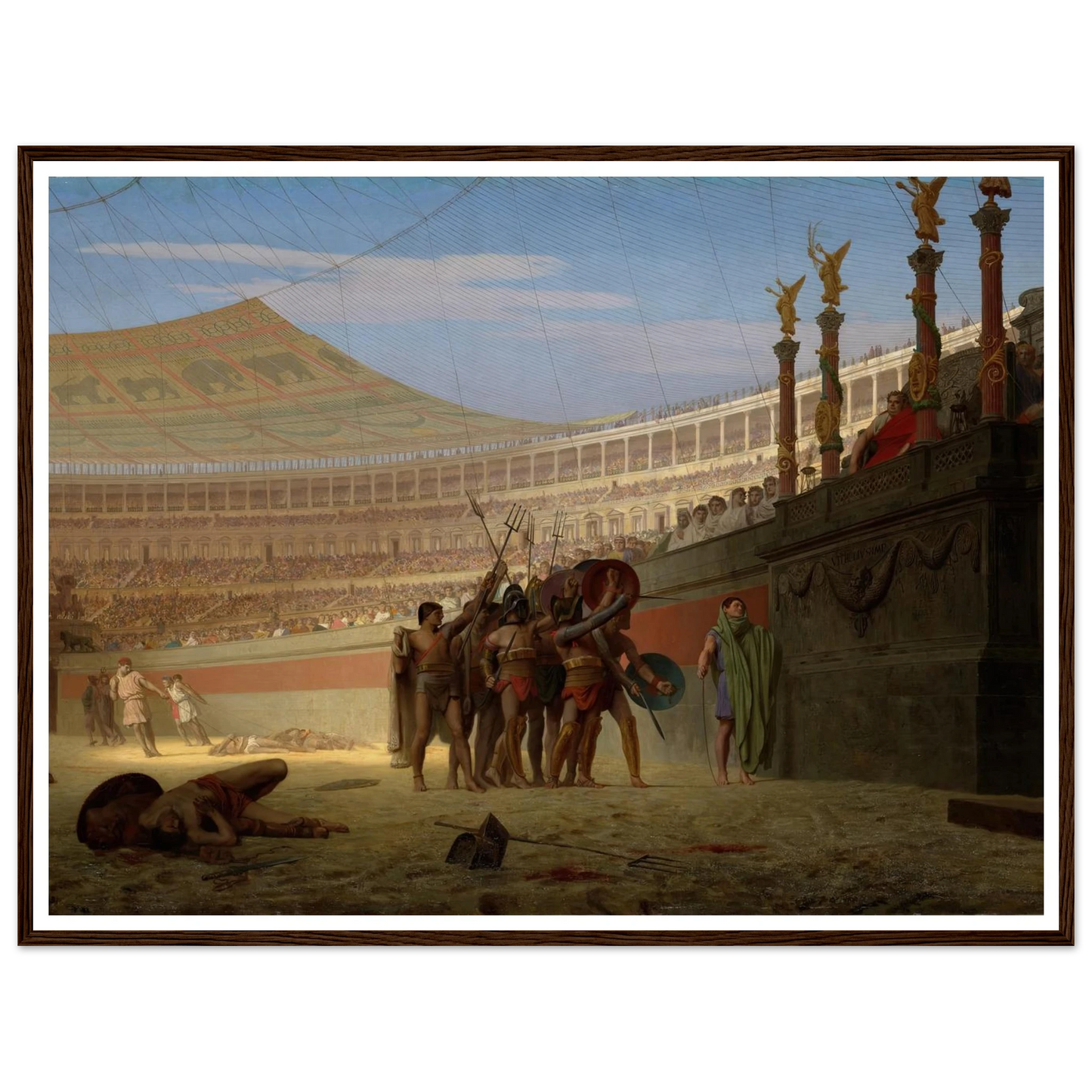 Ave Caesar! Morituri te salutant (Hail Caesar! We Who Are about to Die Salute You) (1859) Art Print | Jean Leon Gerome-Quipham Collections