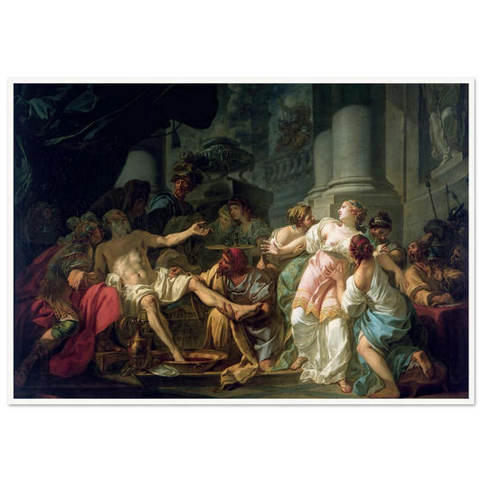 The Death Of Seneca (1773) Art Print | Jacques Louis David-Quipham Collections