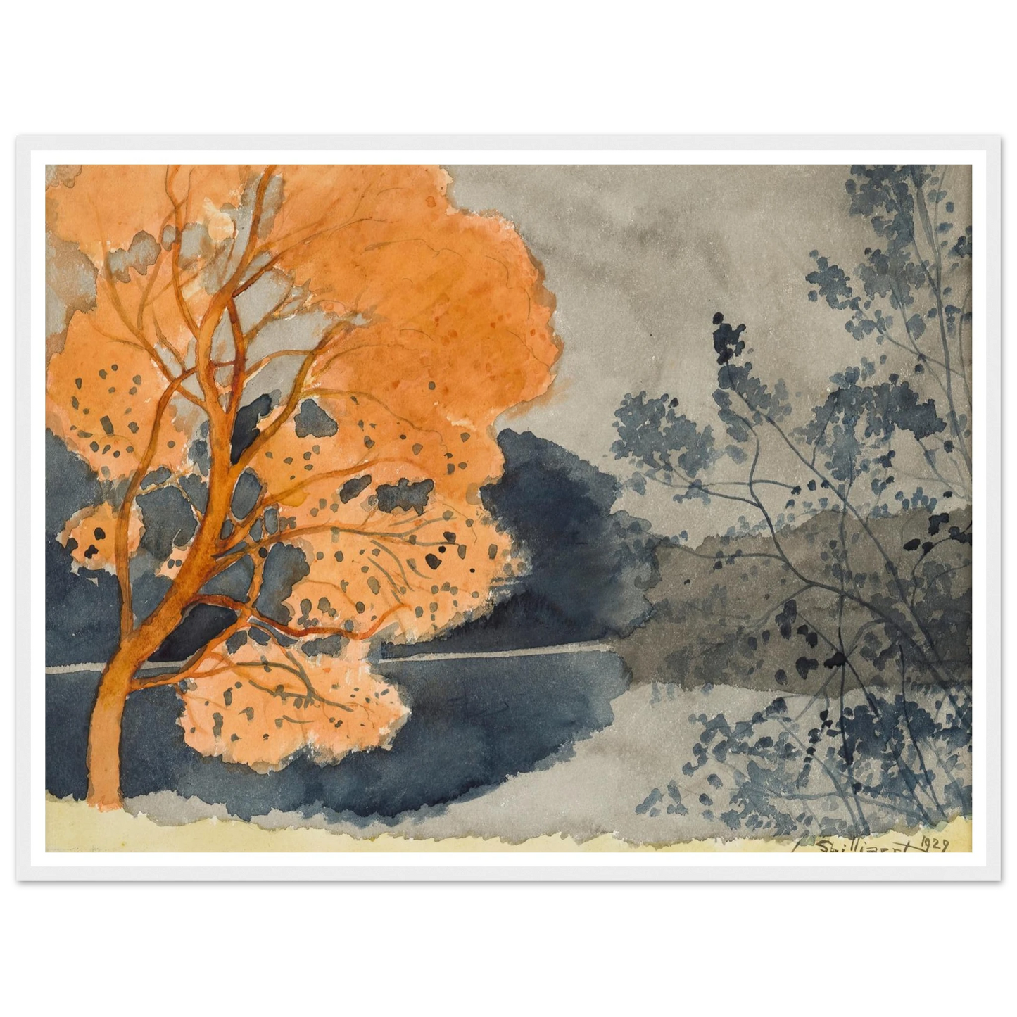 Etang en automne Art Print | Leon Spilliaert-Quipham Collections