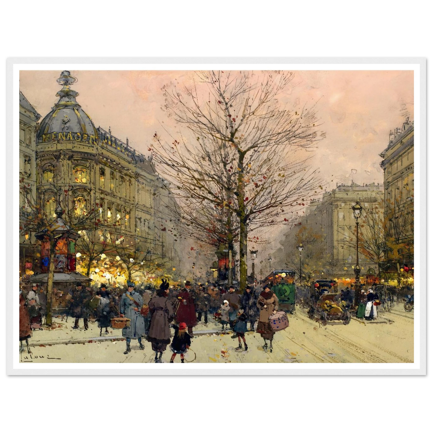 Les Grands Boulevards, Paris Art Print | Eugene Galien Laloue-Quipham Collections
