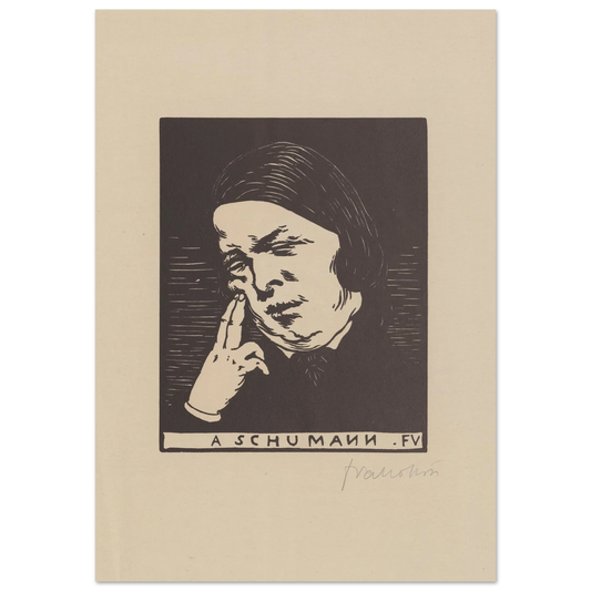 A Schumann (1893) Art Print | Felix Vallotton-Quipham Collections