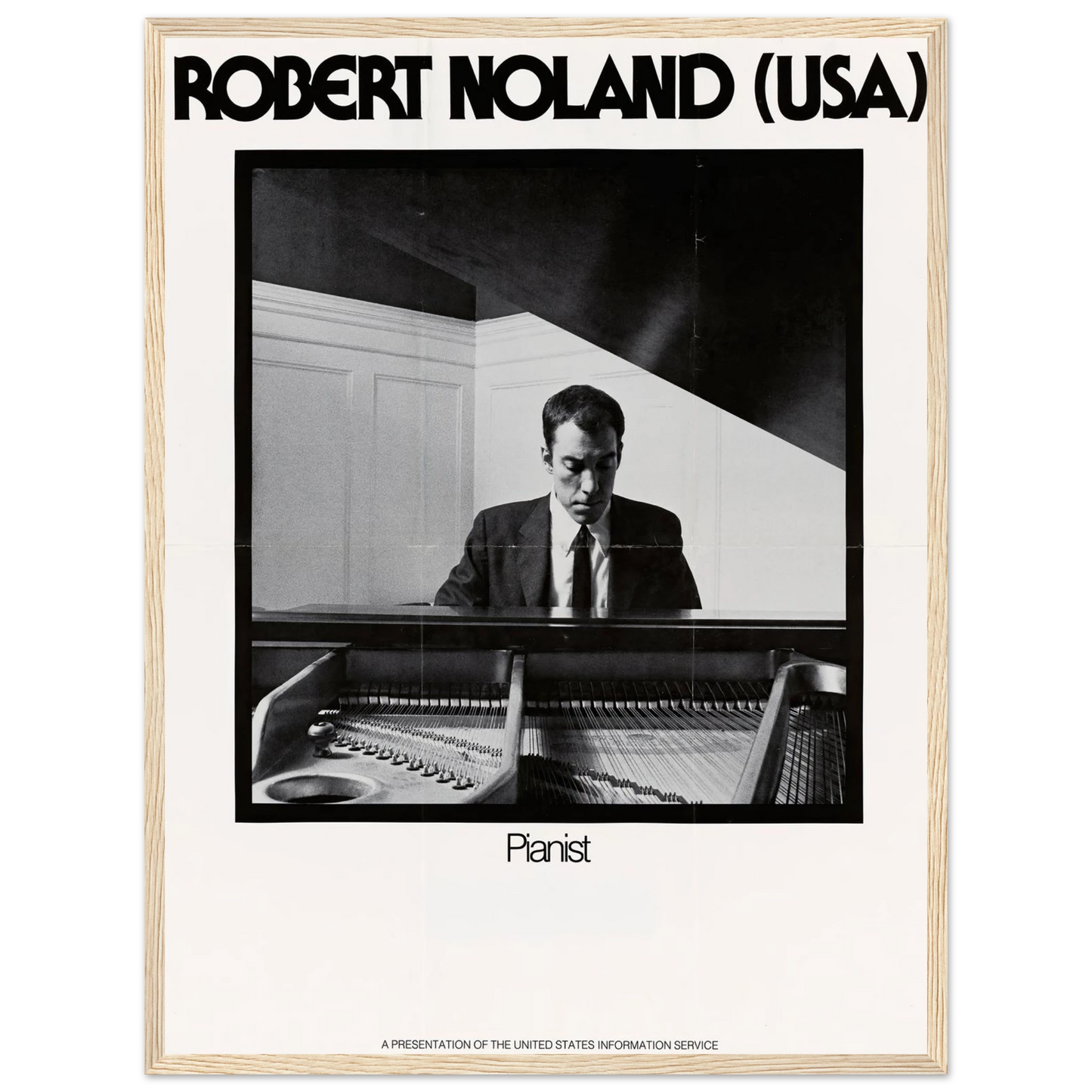 Robert Noland (USA) Pianist Art Print | US Information Agency-Quipham Collections
