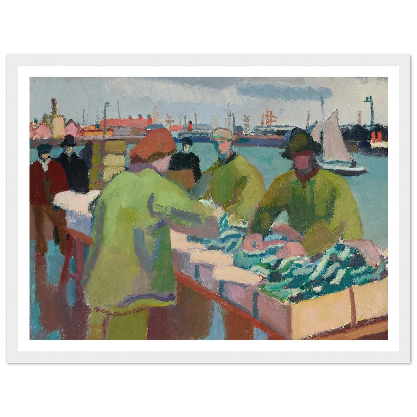 Le marché aux poissons (1904-1905) Art Print | Raoul Dufy-Quipham Collections
