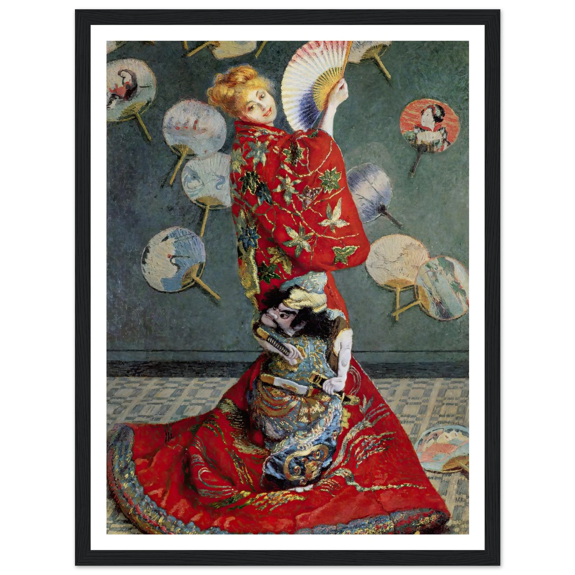 Camille Monet In Japanese Costume (1876) Art Print | Claude Monet-Quipham Collections