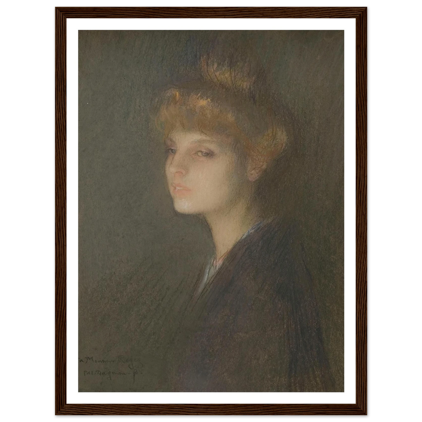 Portrait de femme (1895 - 1905) Art Print | Pascal Adolphe Jean Dagnan Bouveret-Quipham Collections