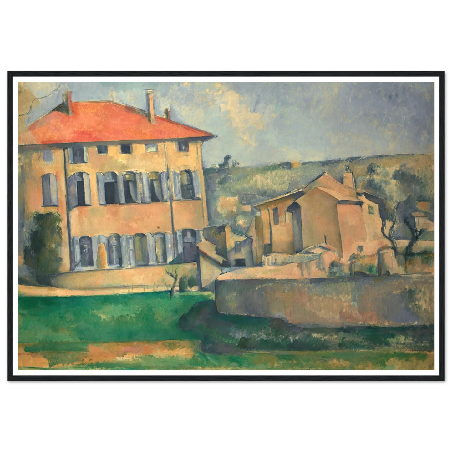 House in Aix (1885 - 1887) Art Print | Paul Cezanne-Quipham Collections