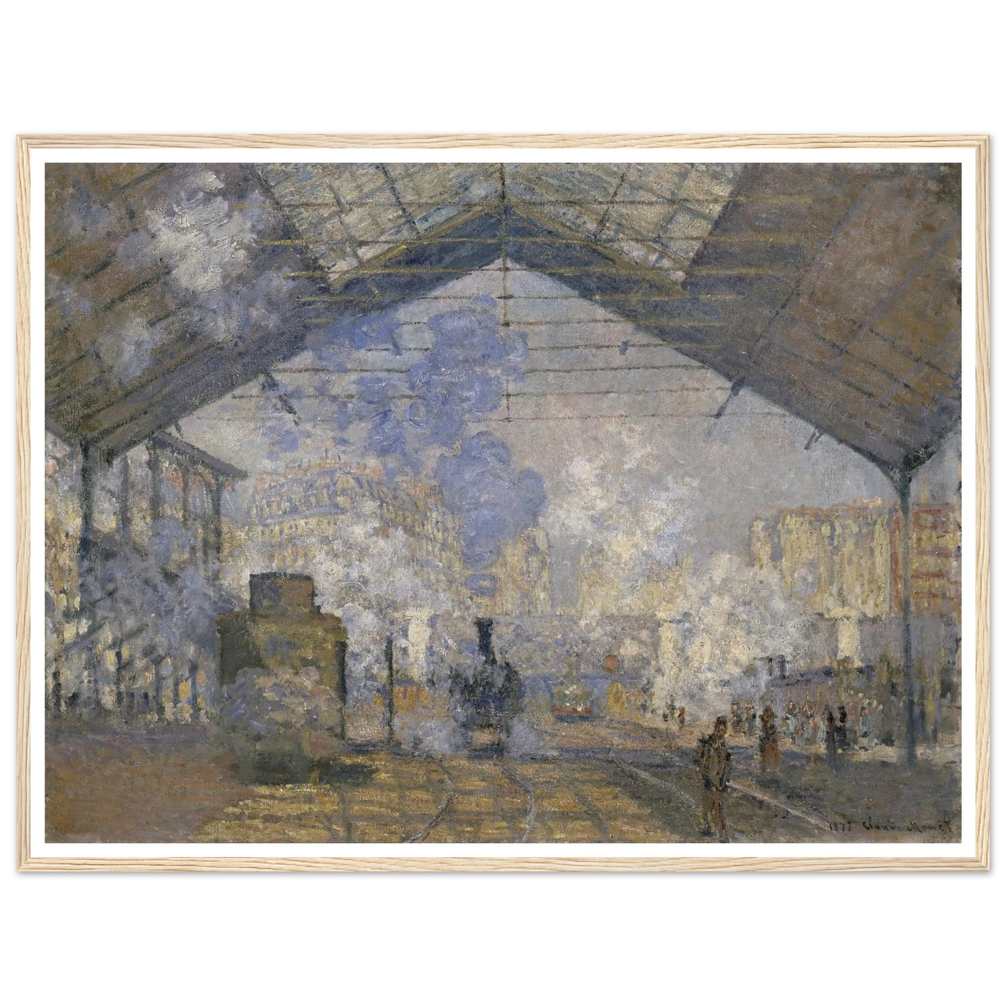 The Saint-Lazare Station (1877) Art Print | Claude Monet-Quipham Collections