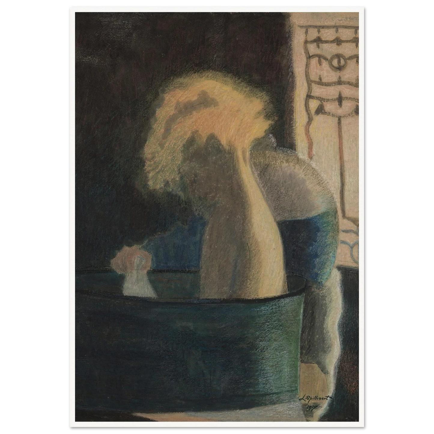 Het bad (1917) Art Print | Leon Spilliaert-Quipham Collections