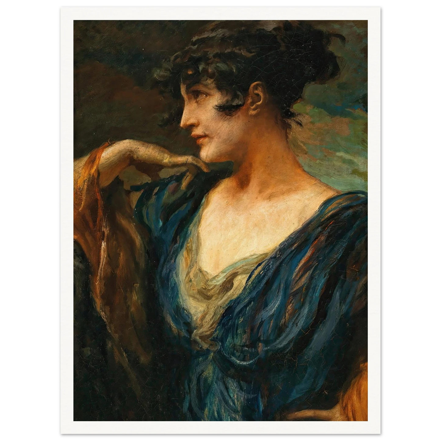 A Young Beauty, Art Print | Leopold Schmutzler-Quipham Collections