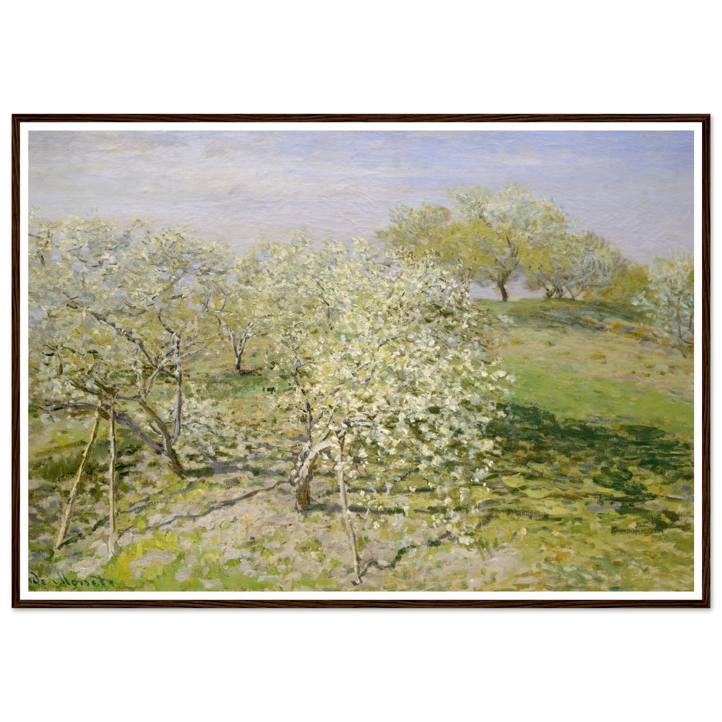 Spring (Fruit Trees in Bloom) (1873) Art Print | Claude Monet-Quipham Collections