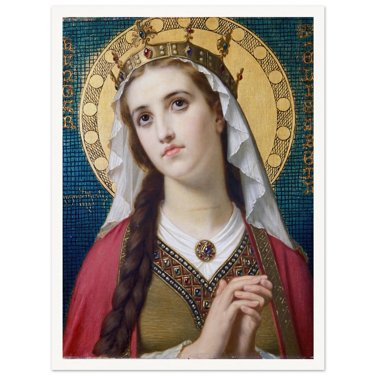 Saint Elizabeth Of Hungary (1879) Art Print | Hugues Merle-Quipham Collections