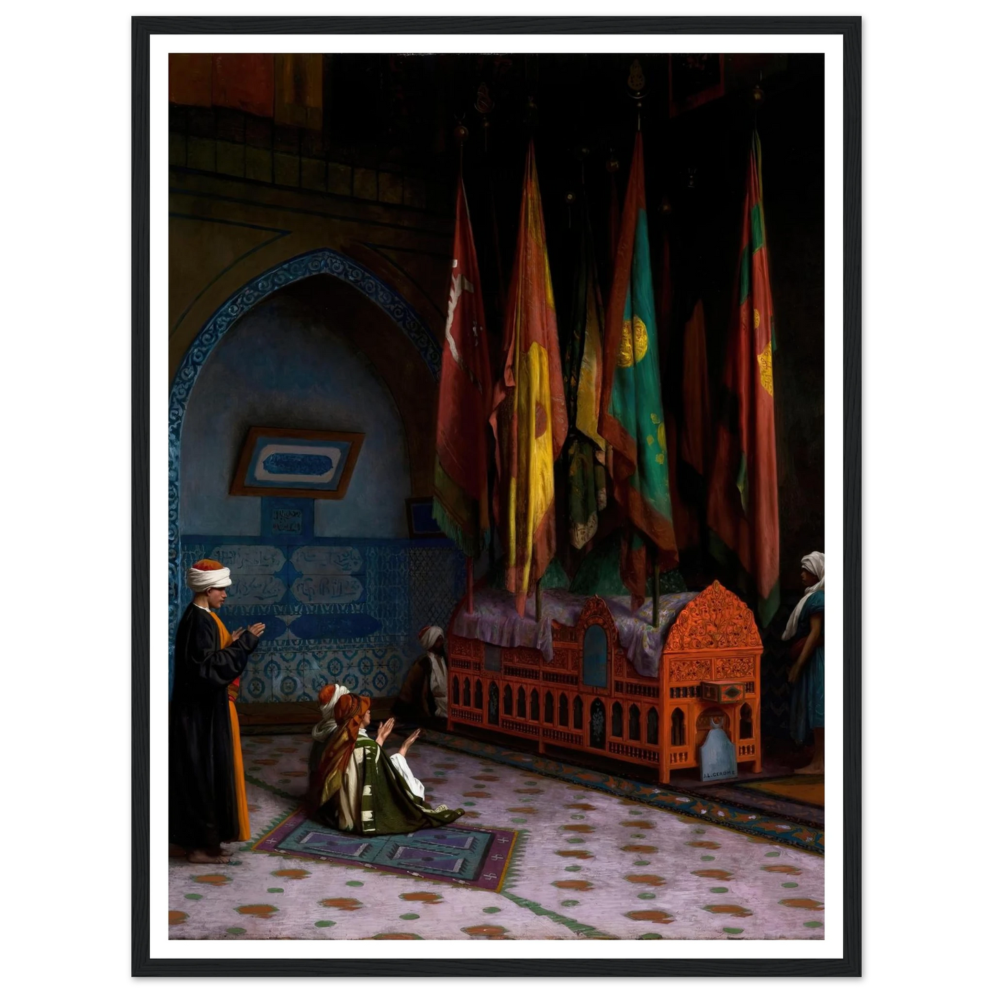 The Sentinel at the Sultan’s Tomb (1824–1904) Art Print | Jean Leon Gerome-Quipham Collections