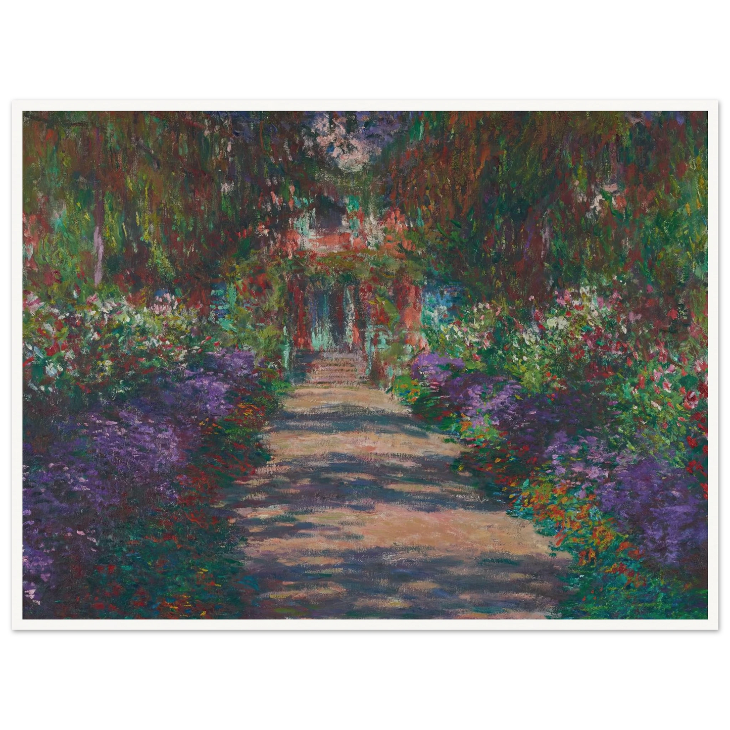 Eine Allee in Monets Garten in Giverny (1902) Art Print | Claude Monet-Quipham Collections