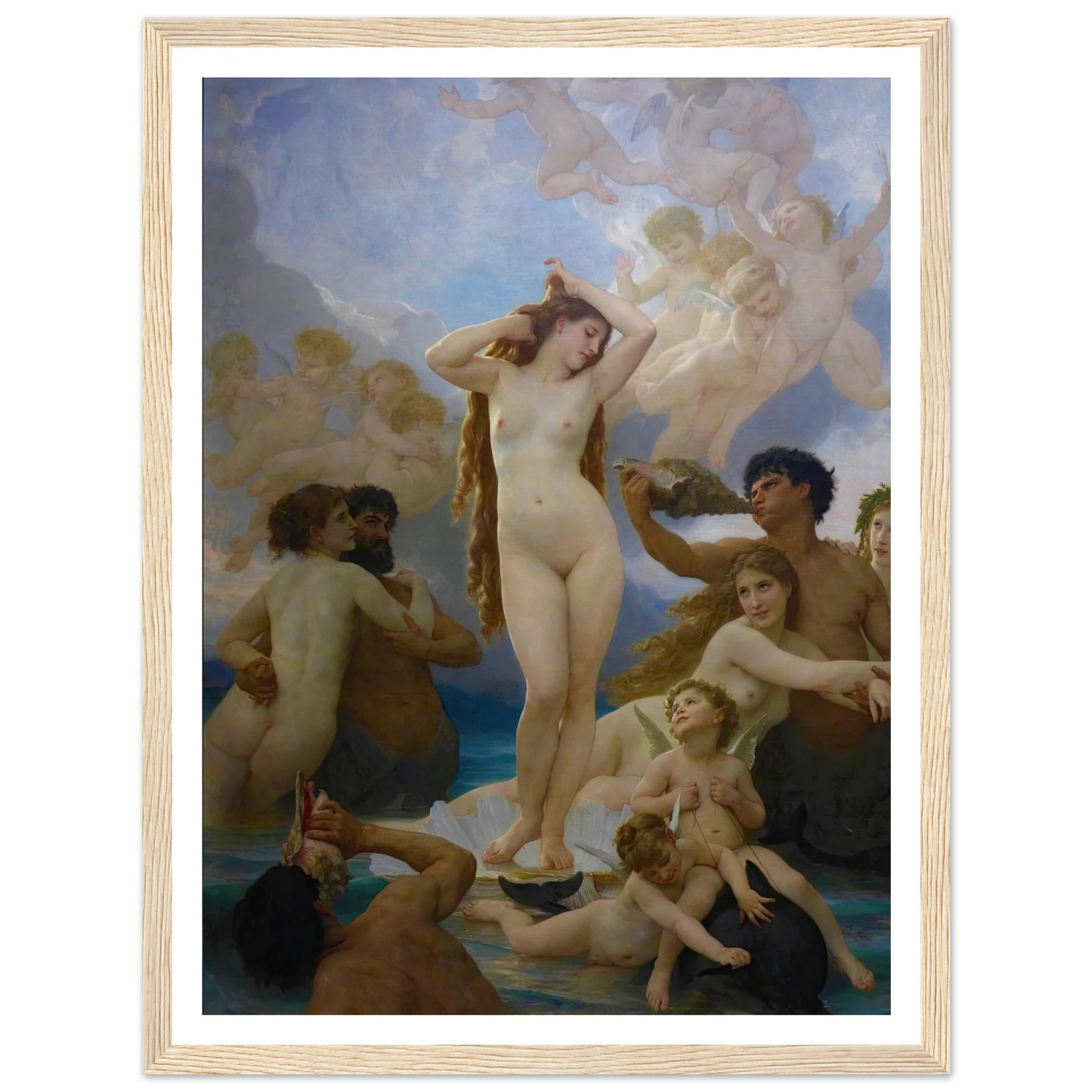 The Birth of Vénus (1879) Art Print | William Bouguereau-Quipham Collections