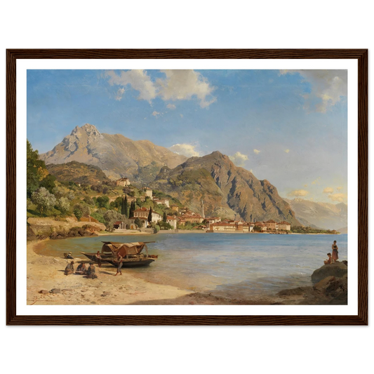 Am Ufer des Comer Sees (Menaggio) (1858) Art Print | Albert Zimmermann-Quipham Collections