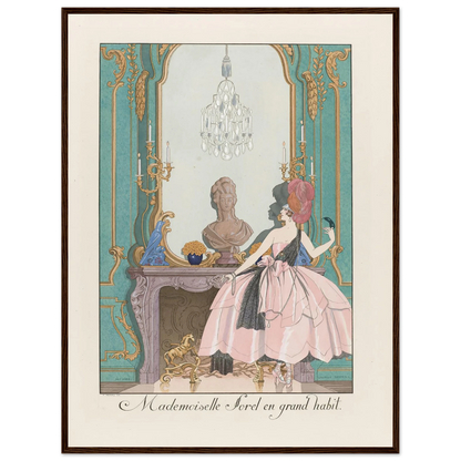 Mademoiselle Sorel en grand habit (1924) Art Print | George Barbier-Quipham Collections