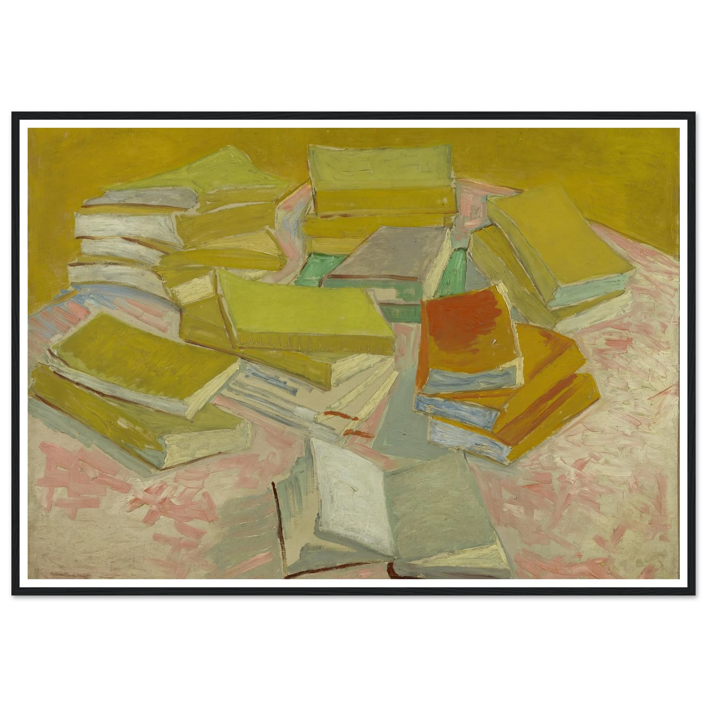 Piles of French novels (1887) Art Print | Vincent van Gogh-Quipham Collections