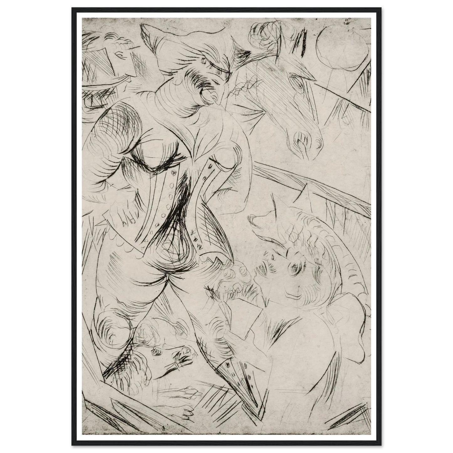 Illustration zur Landstürmerin Courage Art Print | Paul Kleinschmidt-Quipham Collections