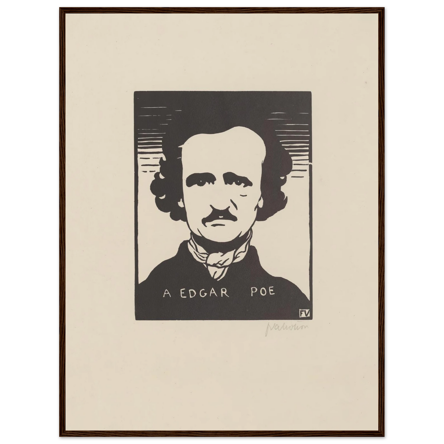 A Edgar Poe (1894) Art Print | Felix Vallotton-Quipham Collections