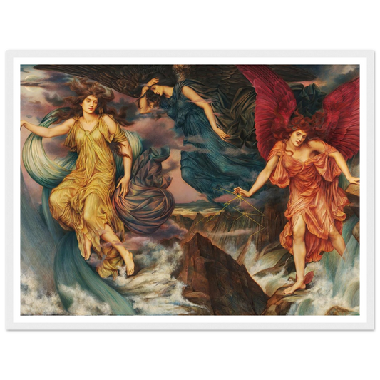 The Storm Spirits (circa 1900) Art Print | Evelyn de Morgan-Quipham Collections