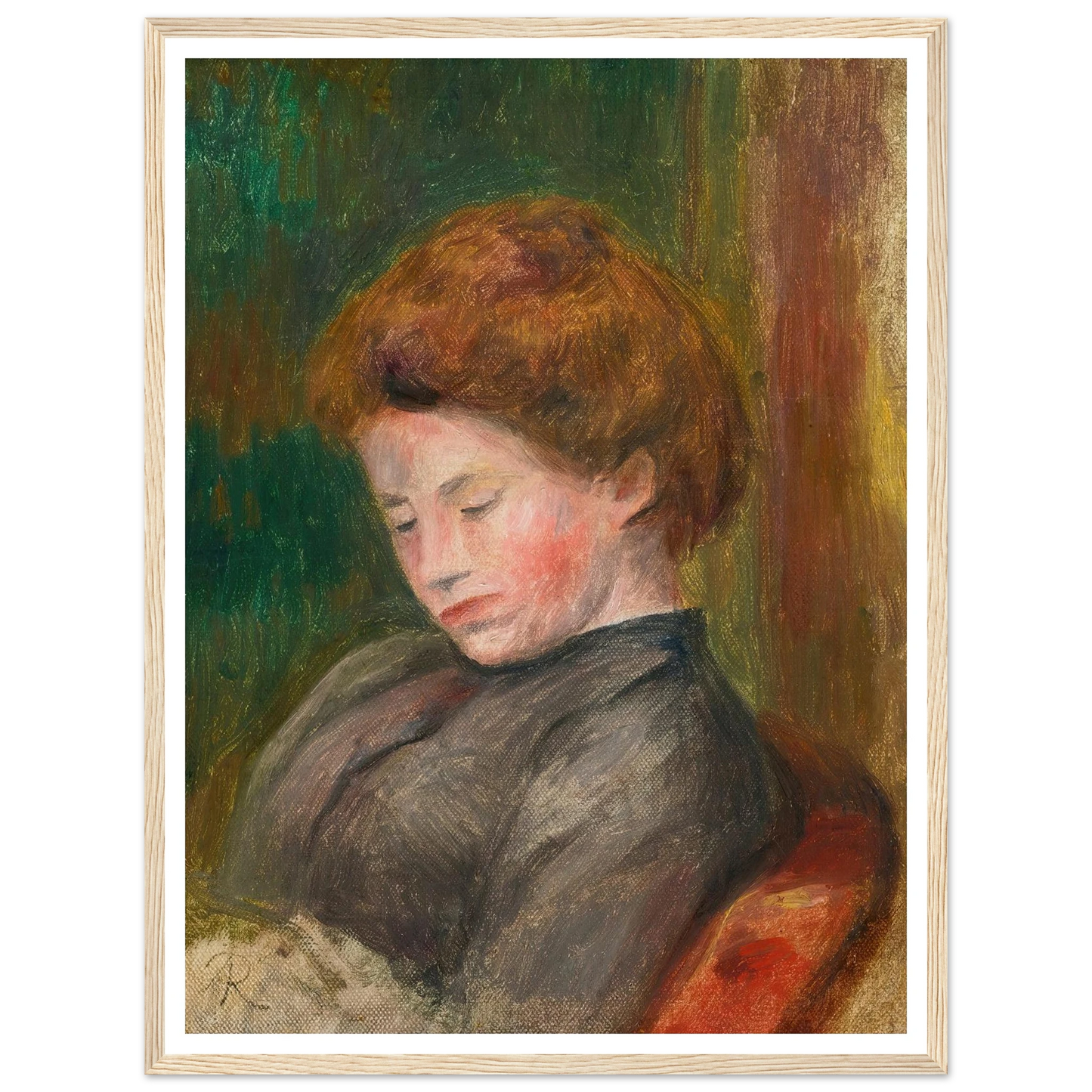 Buste De Femme (circa 1896-1900) Art Print | Pierre Auguste Renoir-Quipham Collections