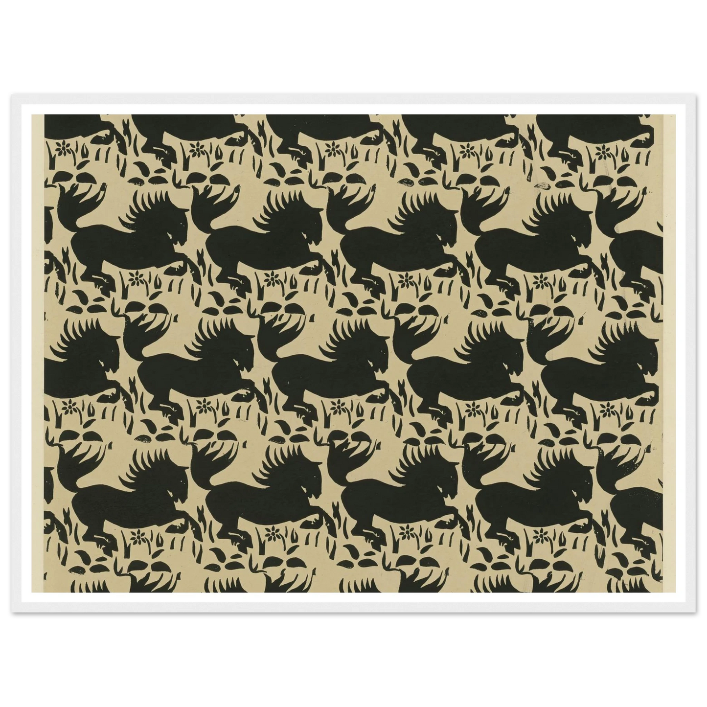 Buntpapier (Pferde) (1902 - 1906) Art Print | Maria von Uchatius-Quipham Collections