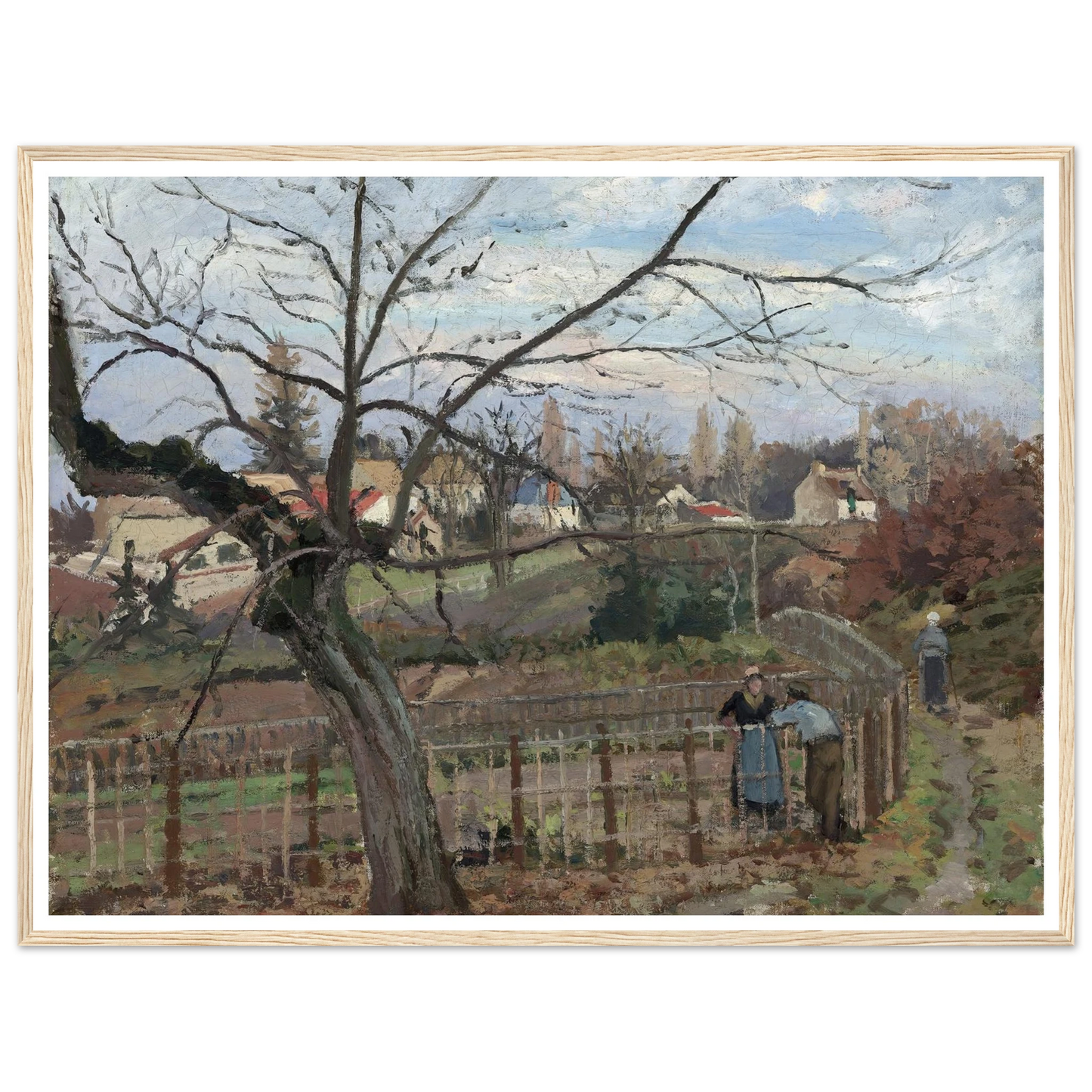 The Fence (1872) Art Print | Camille Pissarro-Quipham Collections