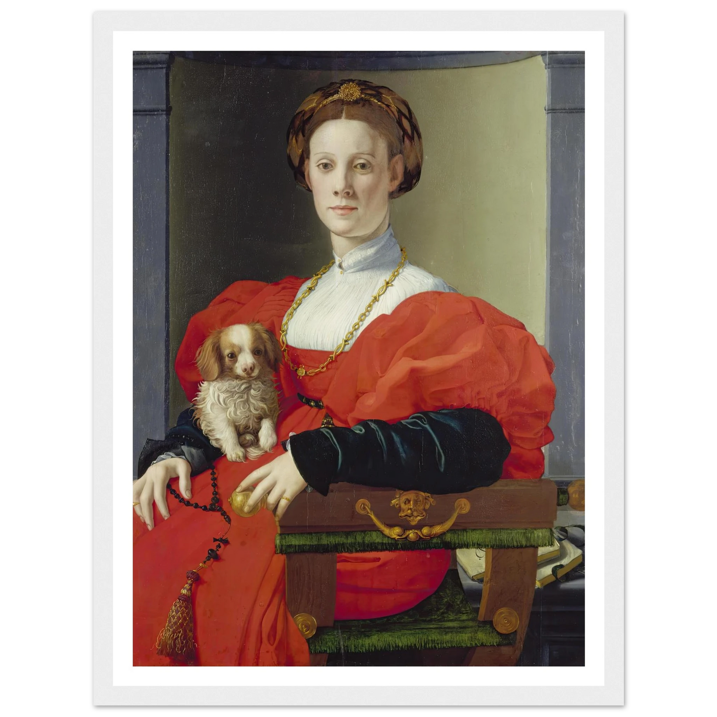 Portrait of a Lady in Red (Francesca Salviati) (ca. 1533) Art Print | Agnolo Bronzino-Quipham Collections