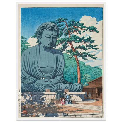 Kamakura daibutsu (The Great Buddha at Kamamura) (1930) Art Print | Kawase Hasui-Quipham Collections