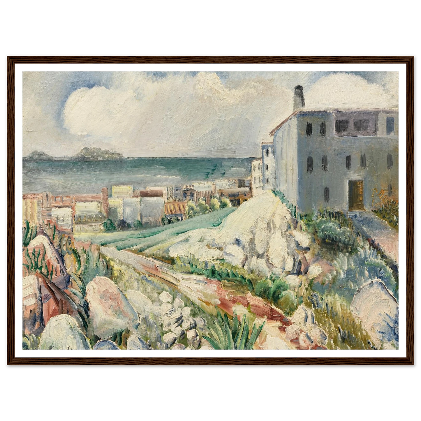 Landschaft bei Marseille (1930) Art Print | Paul Kleinschmidt-Quipham Collections