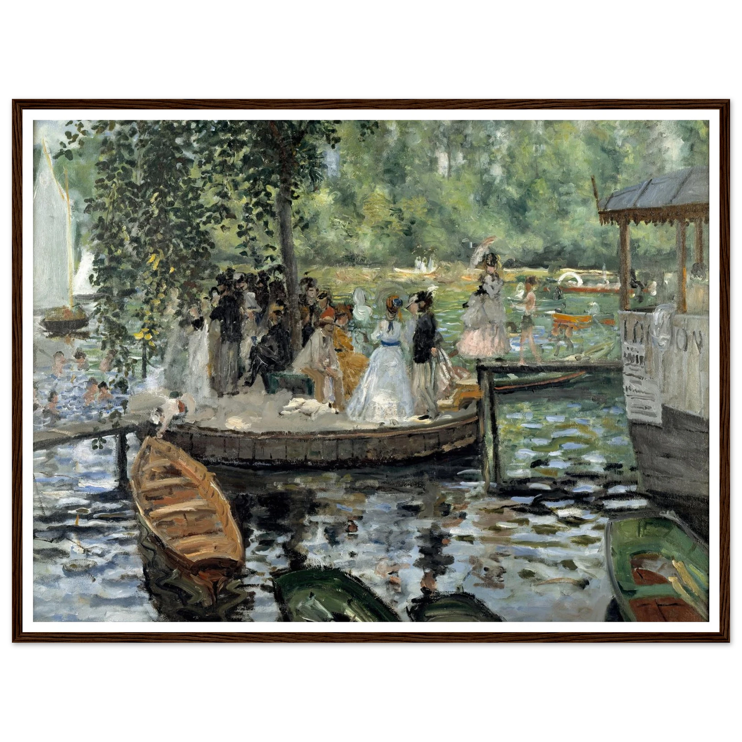 La Grenouillère Art Print | Pierre Auguste Renoir-Quipham Collections