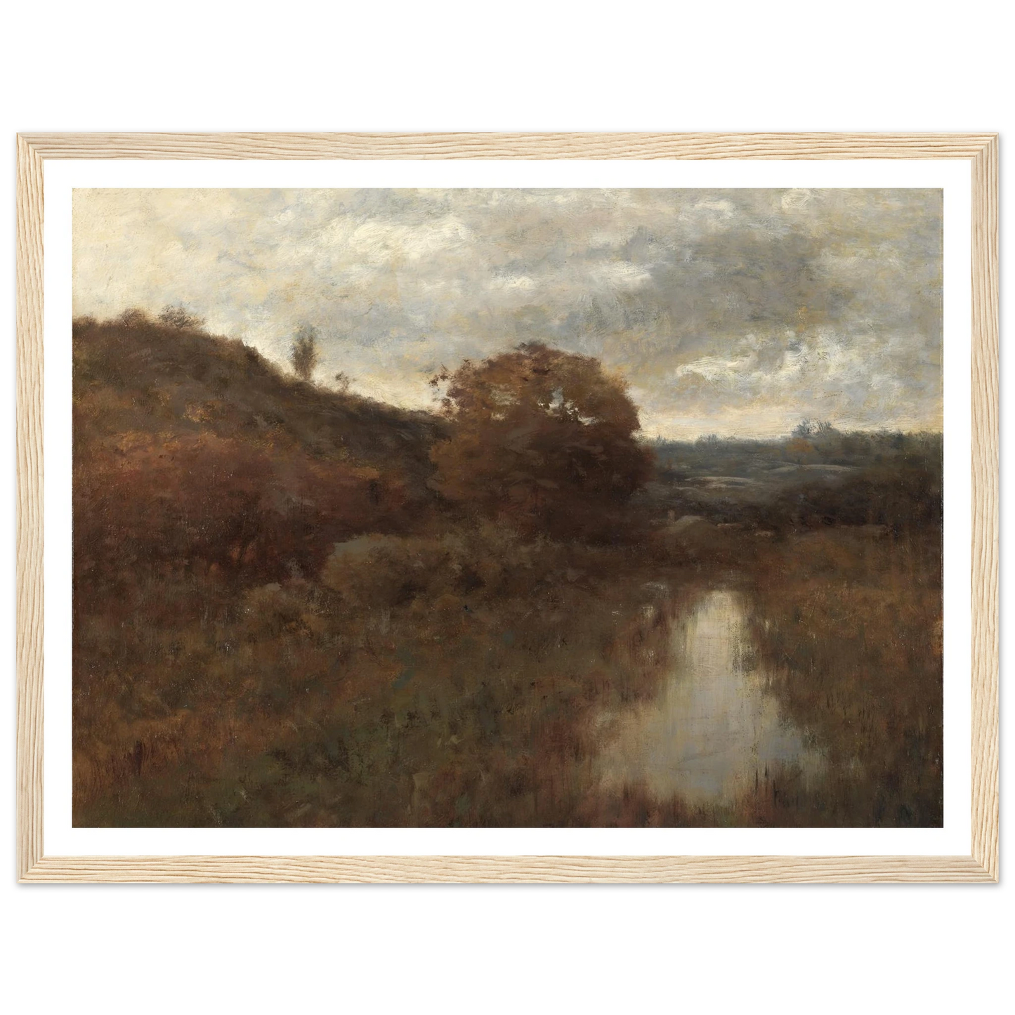 Autumn Landscape and Pool (1870s-1880s) Art Print | Alexander Helwig Wyant-Quipham Collections