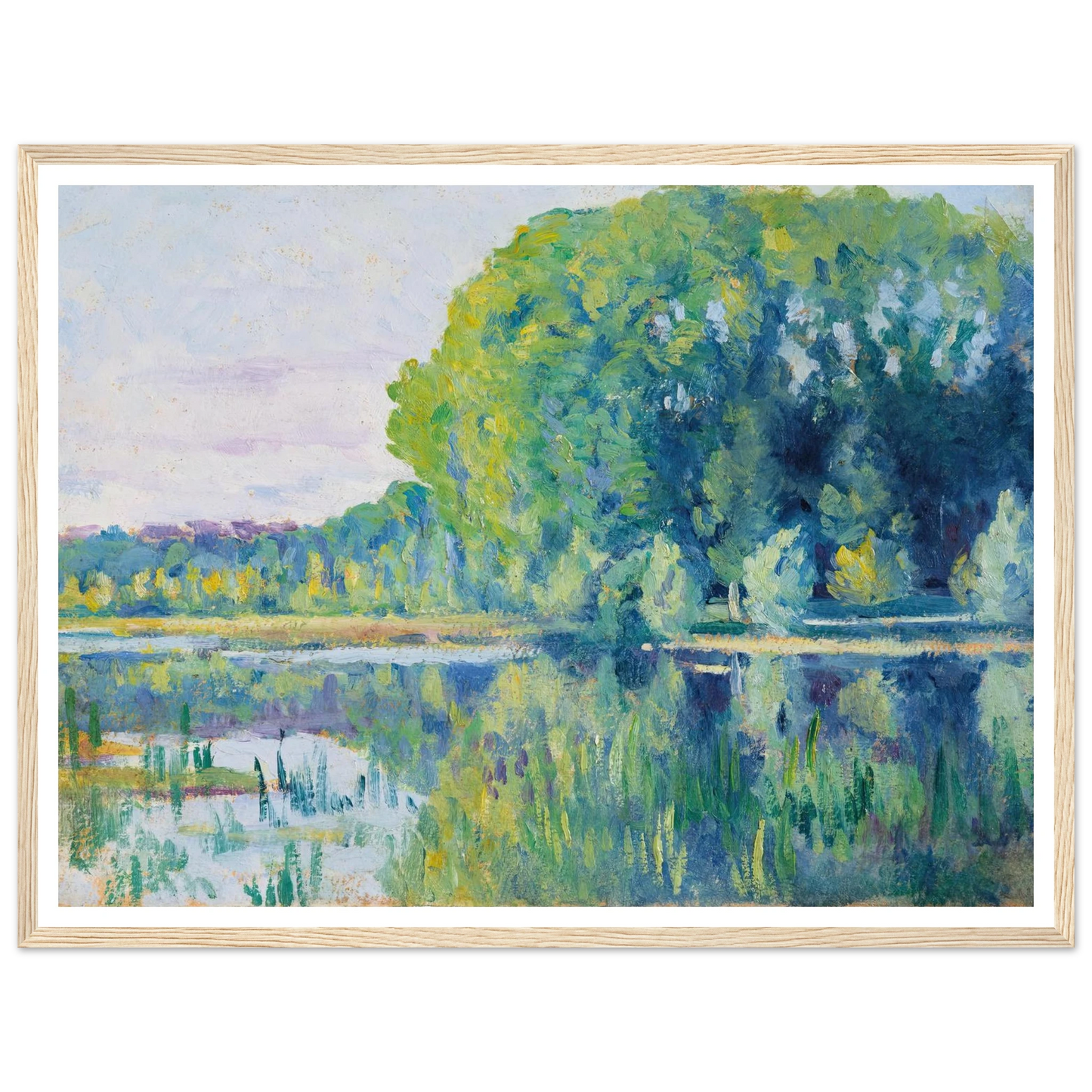 Moulineux, L’Etang (c. 1900–1905) Art Print | Maximilien Luce-Quipham Collections