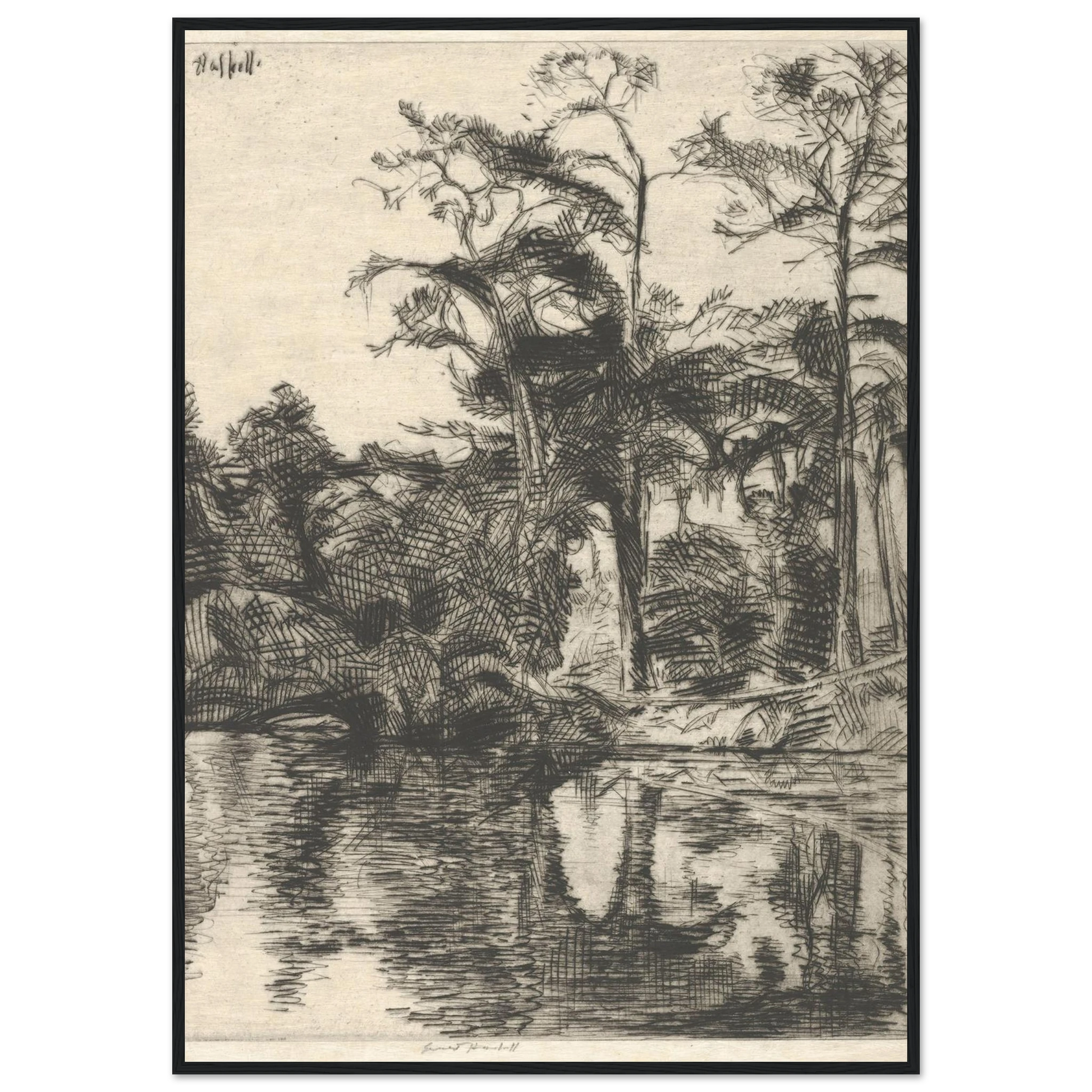 Alligator Pool (1914) Art Print | Ernest Haskell-Quipham Collections