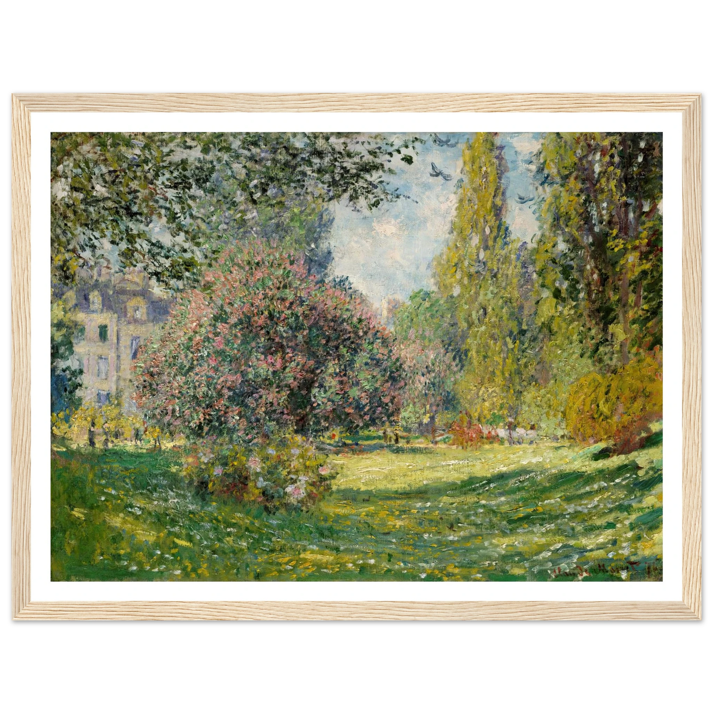 Landscape; The Parc Monceau (1876) Art Print | Claude Monet-Quipham Collections