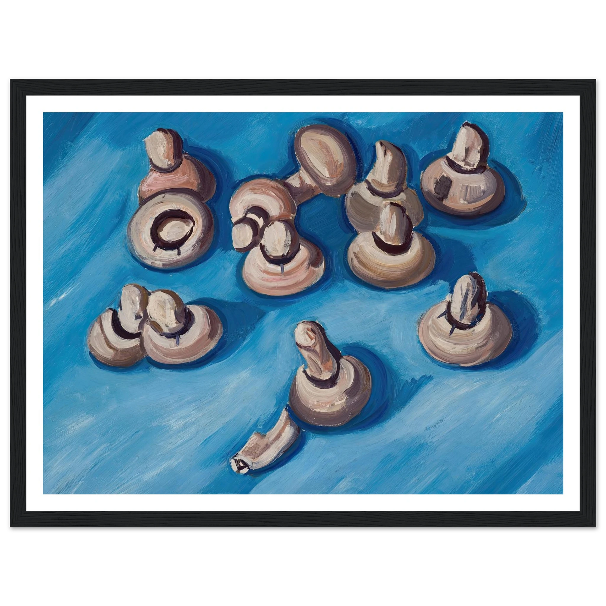 Mushrooms on a Blue Background (1926) Art Print | Marsden Hartley-Quipham Collections